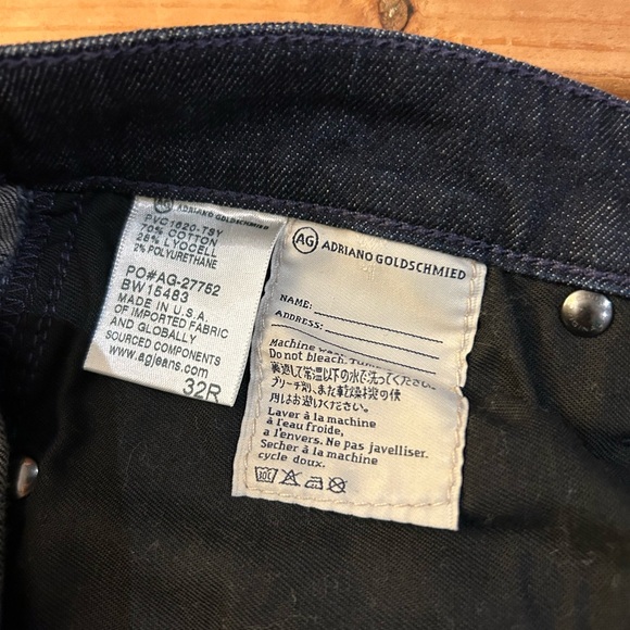 AG Adriano Goldschmied JEANS The Janis High‎ Rise Flare Dark Blue Wash 32 - Picture 12 of 16